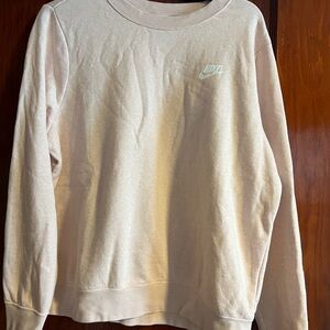 Nike Off-White/Pink Crewneck Sweatshirt